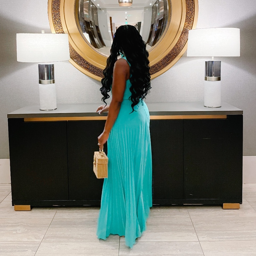 Pleated  Maxi Dress